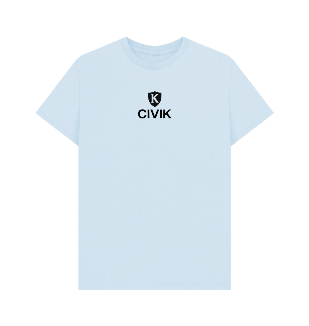 Sky Blue Printed T-shirt