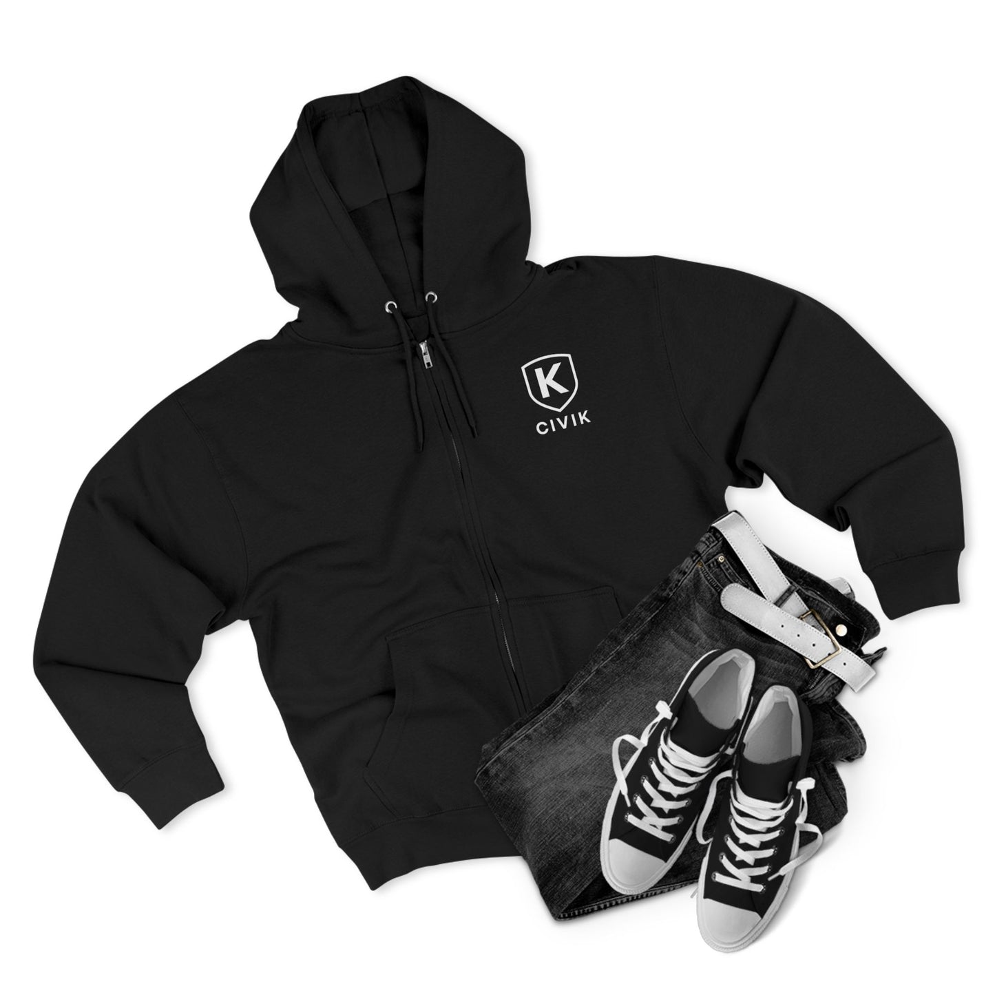 Unisex Zip Hoodie - Powered By Generations Zip up Hoody