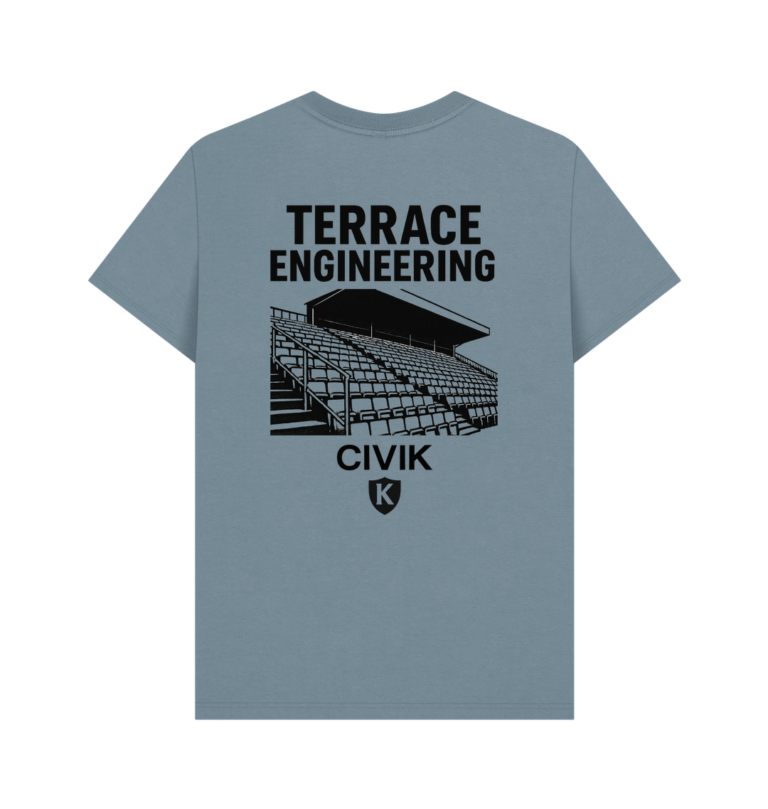 Stone Blue Printed T-shirt