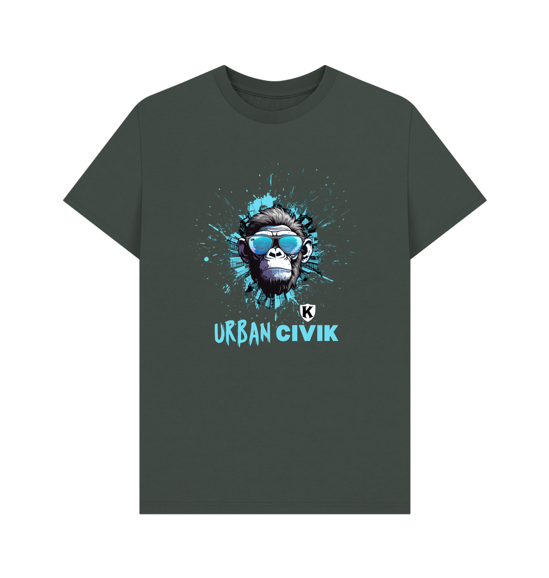 Dark Grey Printed T-shirt