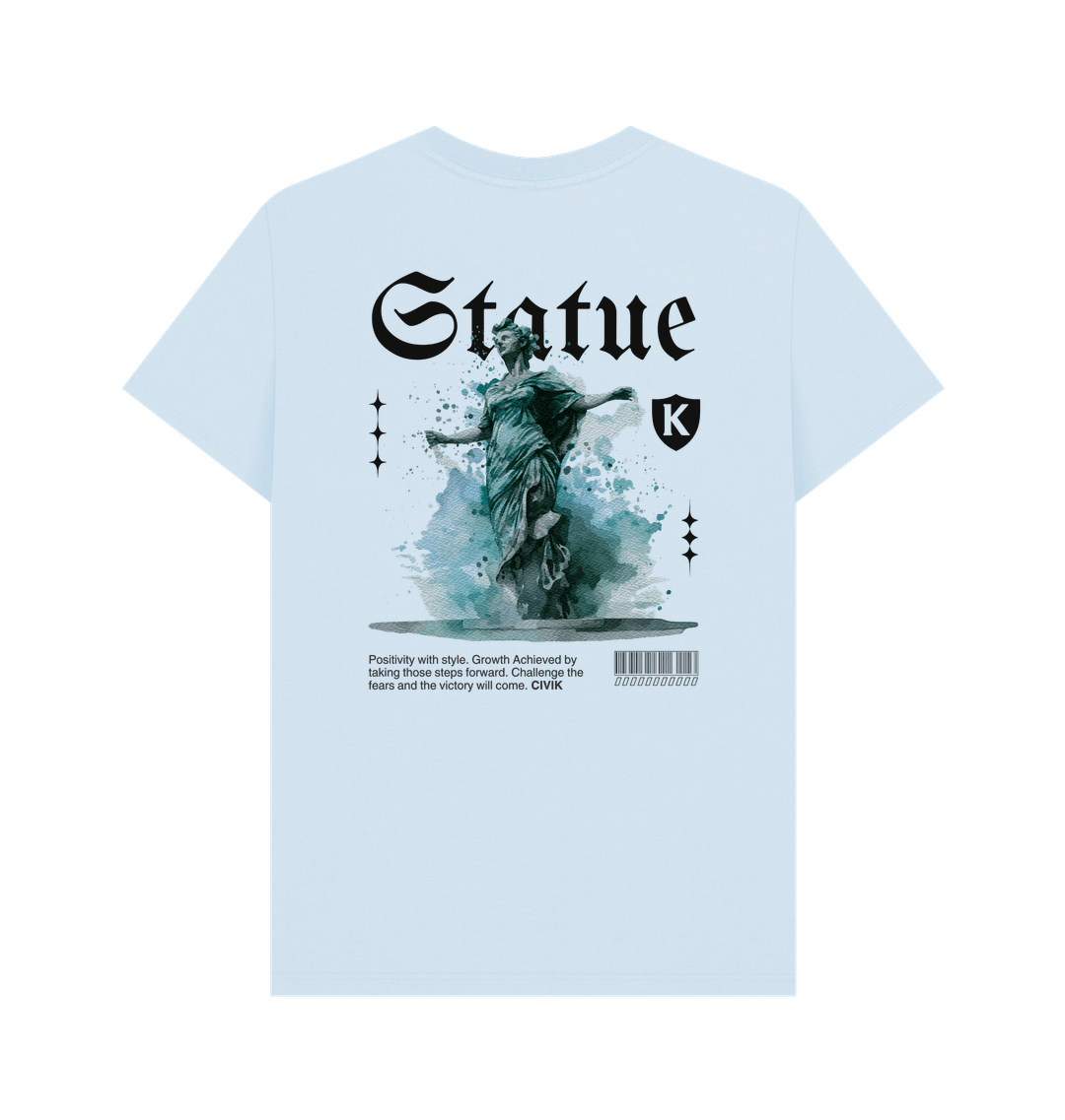 Sky Blue Printed T-shirt