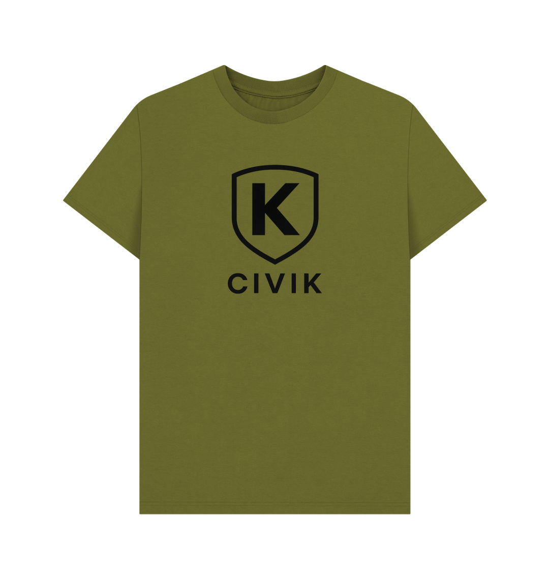 Moss Green Printed T-shirt