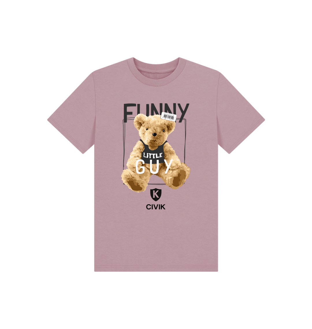 Mauve Printed Kids T-Shirt