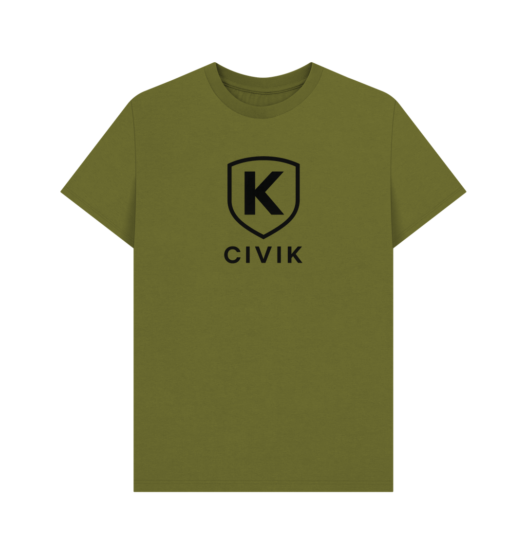 Moss Green Printed T-shirt