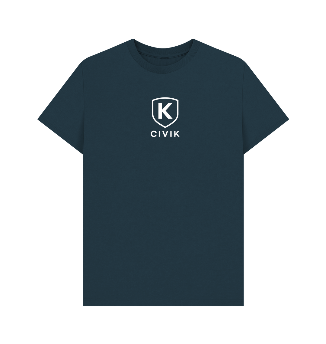 Denim Blue Printed T-shirt