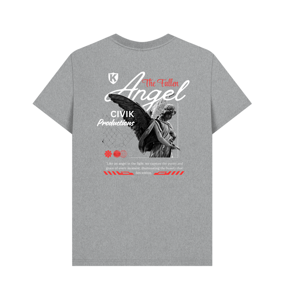 Athletic Grey Printed T-shirt Back