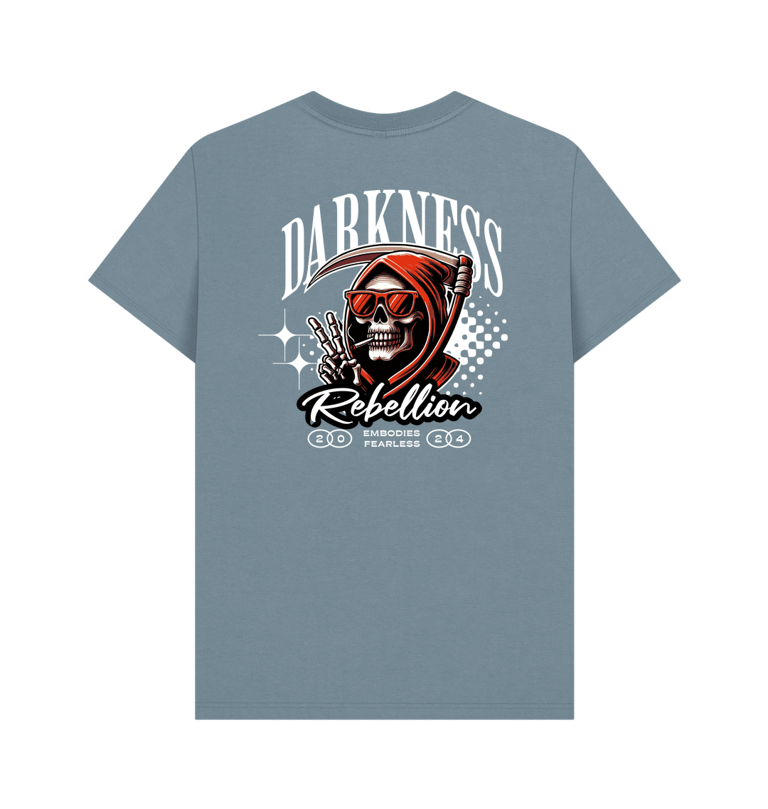 Stone Blue Printed T-shirt