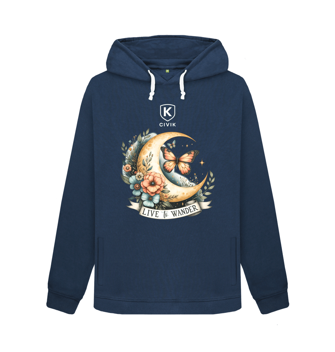 Navy Blue Printed Sweater