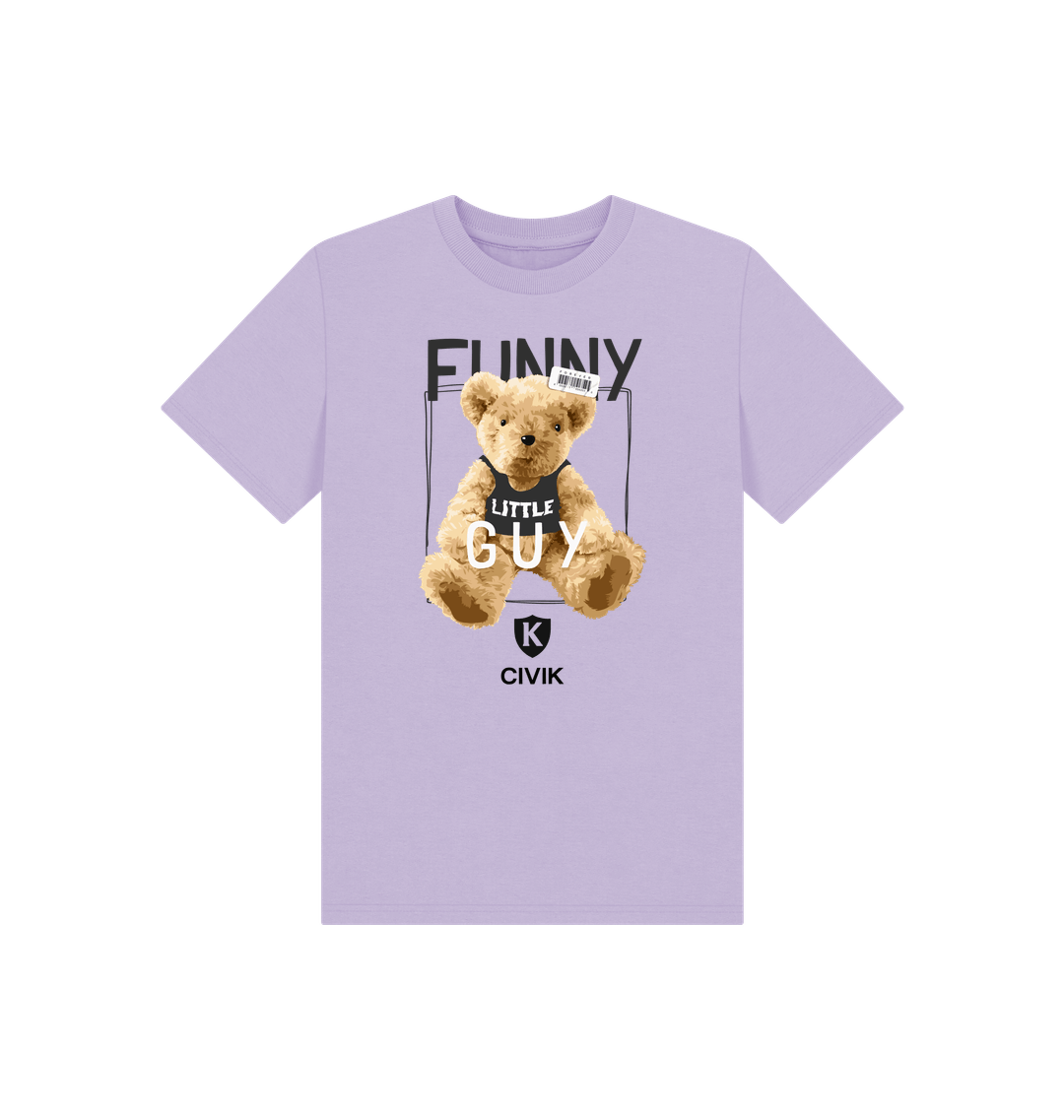 Soft Lilac Printed Kids T-Shirt