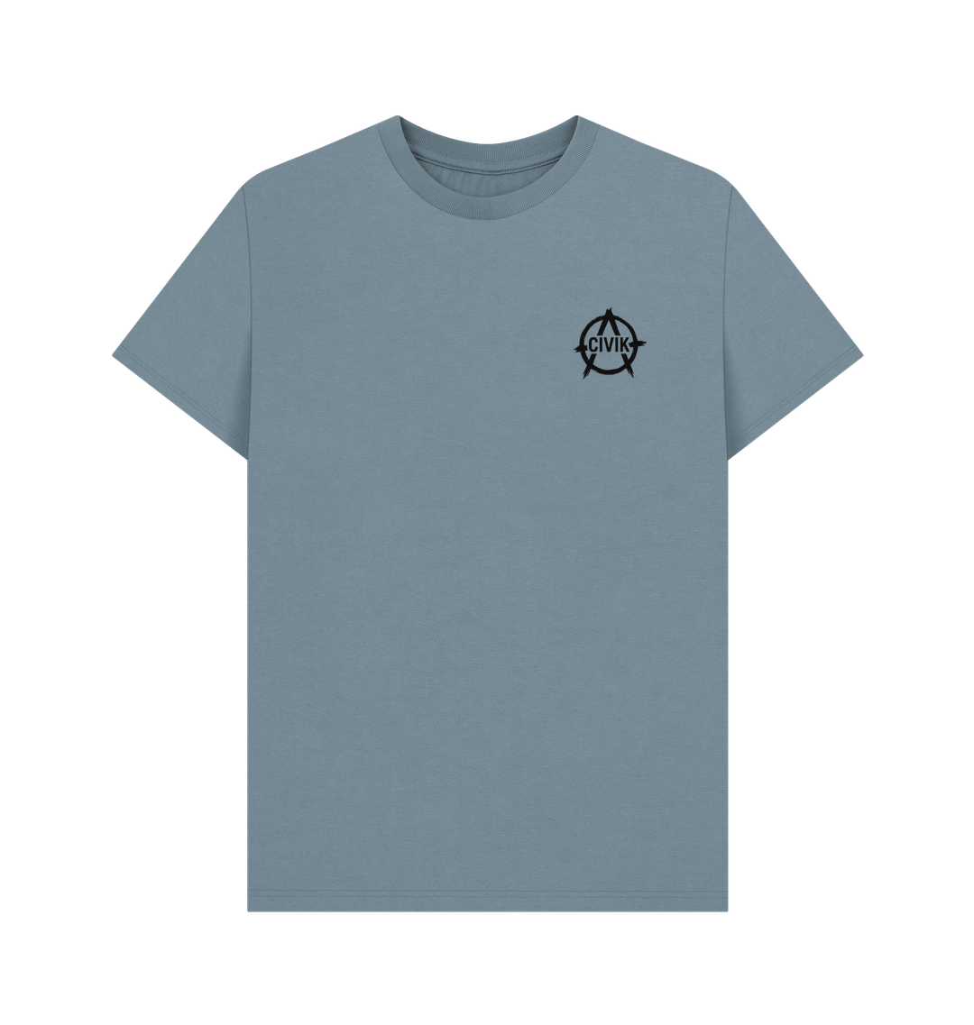 Stone Blue Printed T-shirt