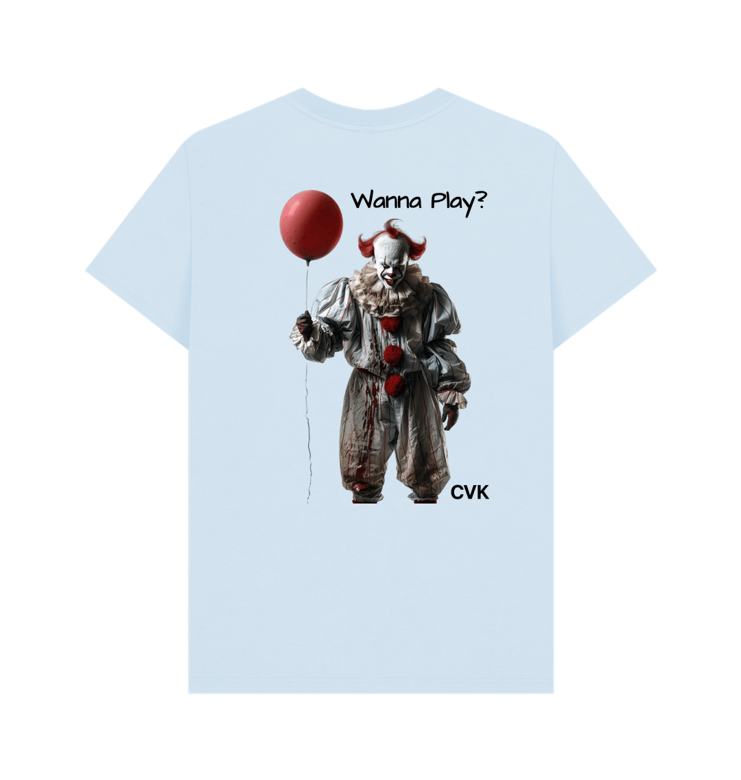 Sky Blue Printed T-shirt Back
