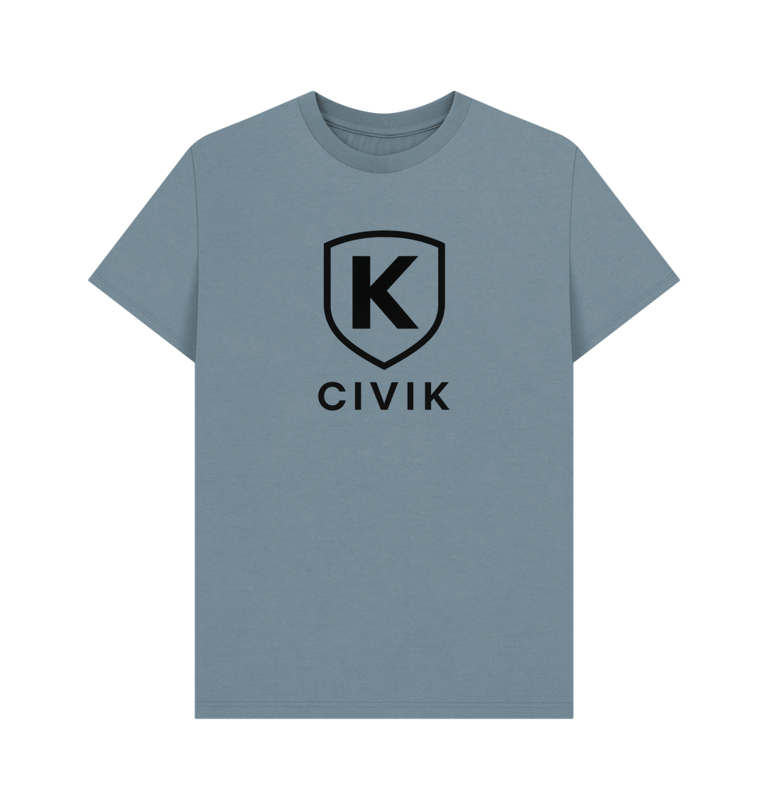 Stone Blue Printed T-shirt