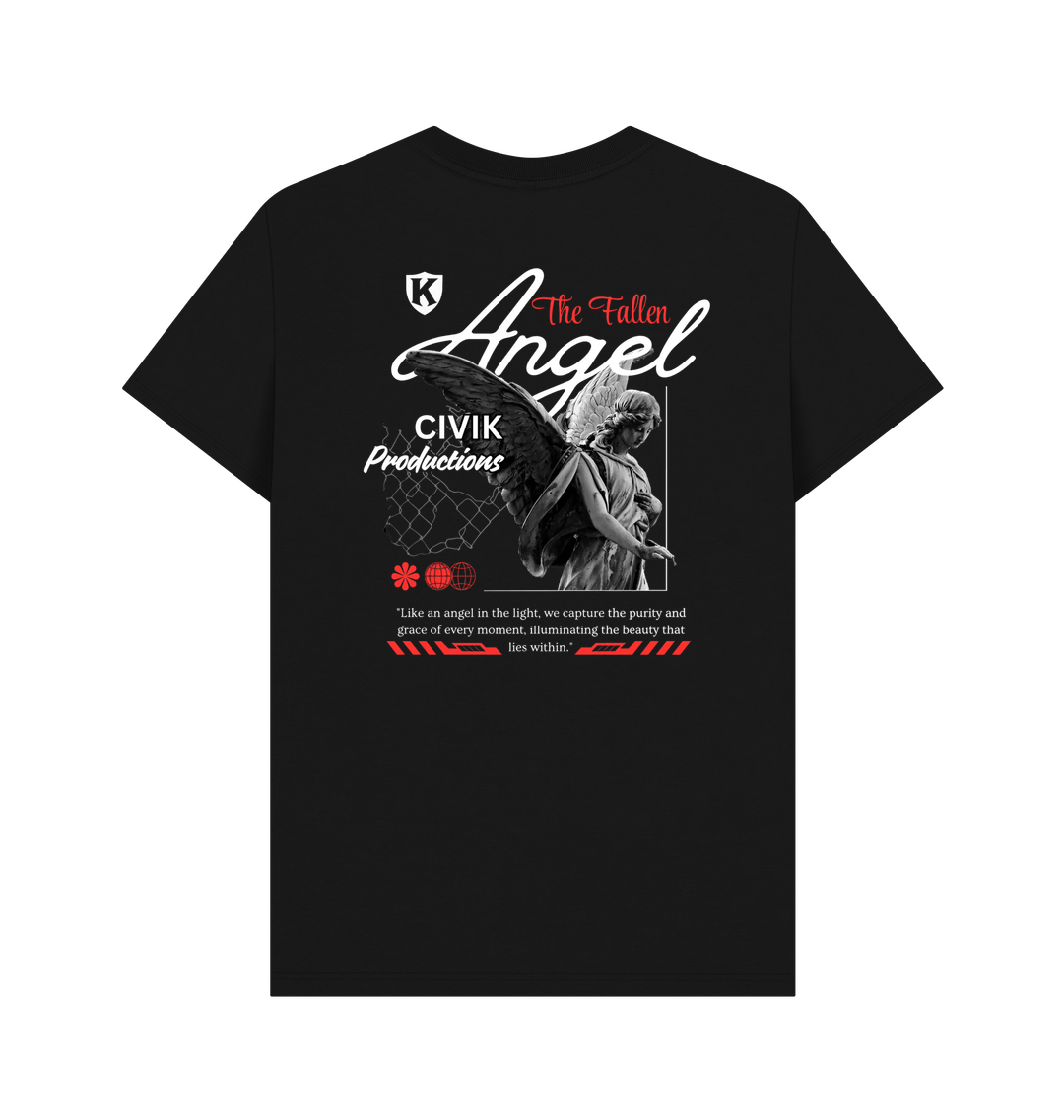 Black Printed T-shirt Back