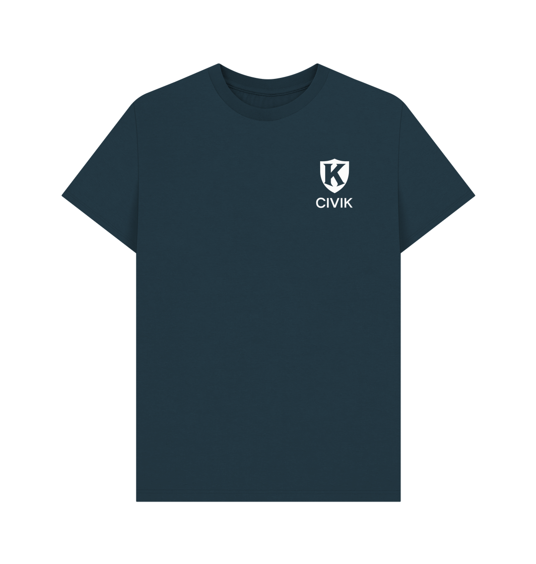 Denim Blue Printed T-shirt
