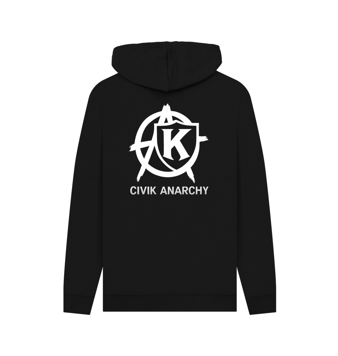 Black Printed Hoody