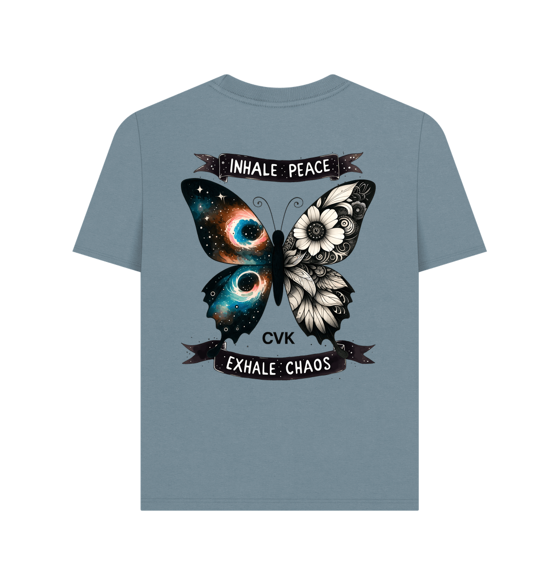 Stone Blue Printed T-shirt