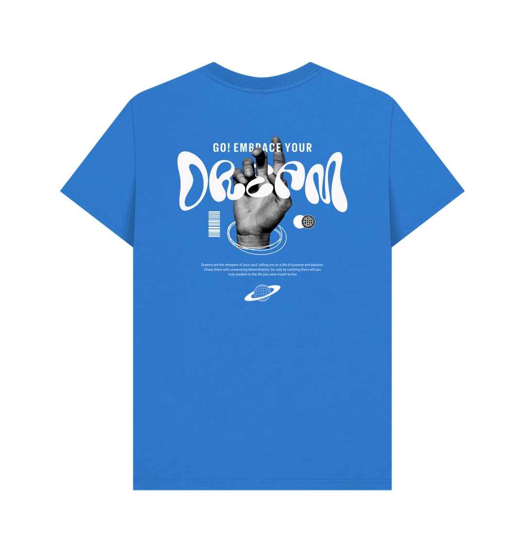 Bright Blue Printed T-shirt Back