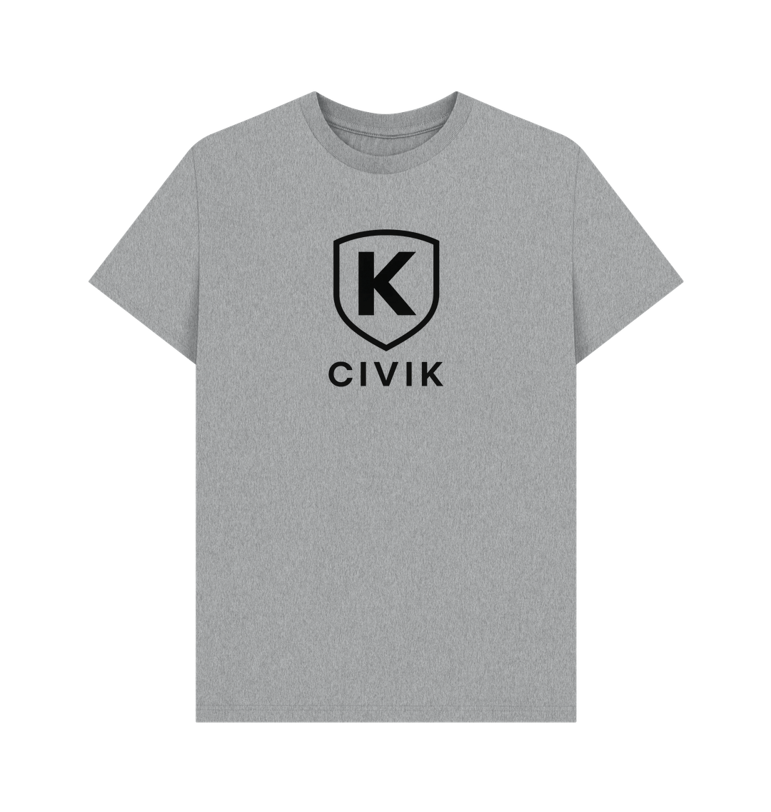 Athletic Grey Printed T-shirt