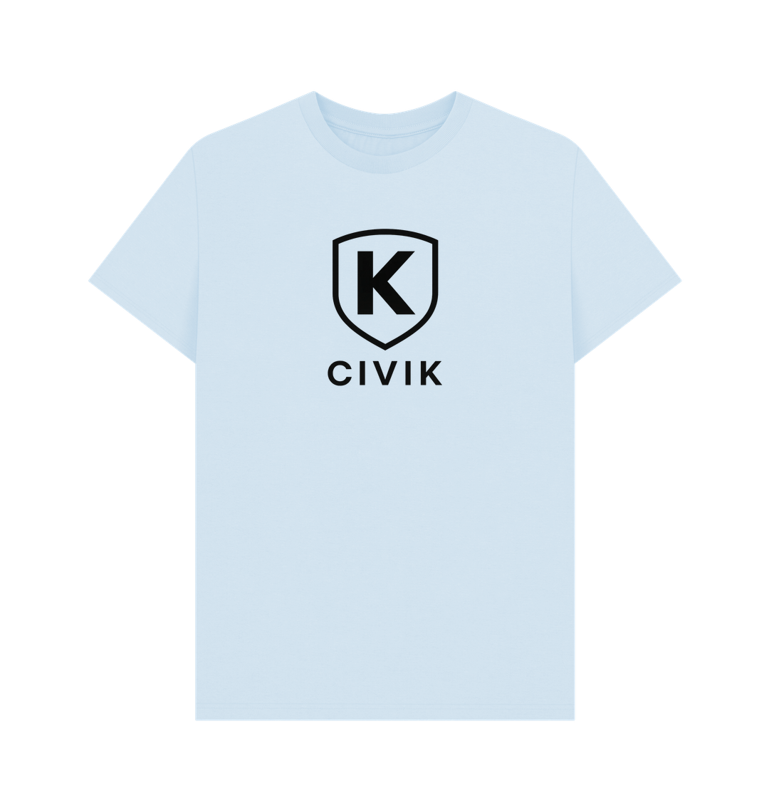 Sky Blue Printed T-shirt