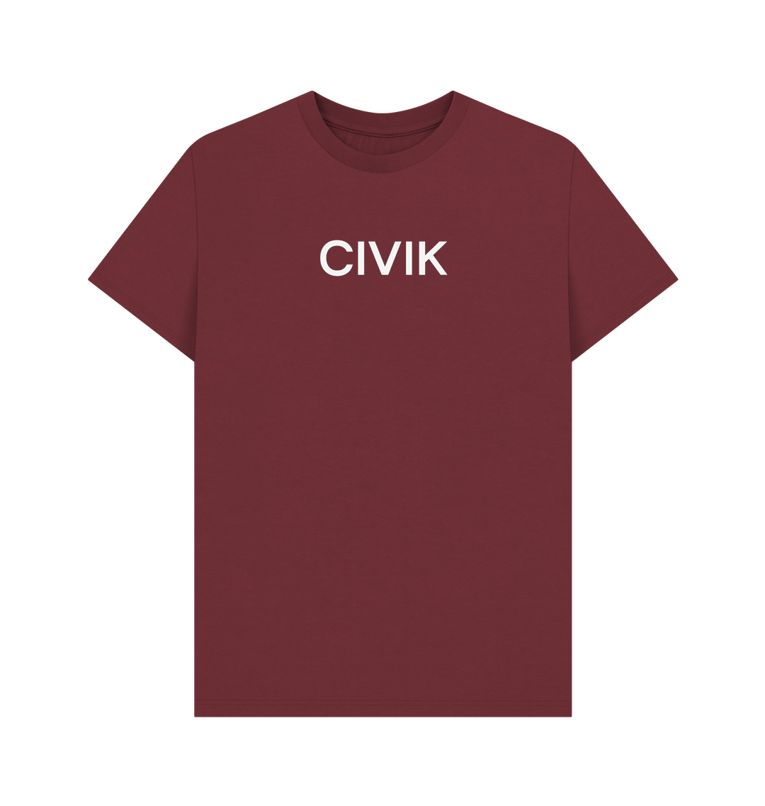 Red Wine Printed T-shirt Front