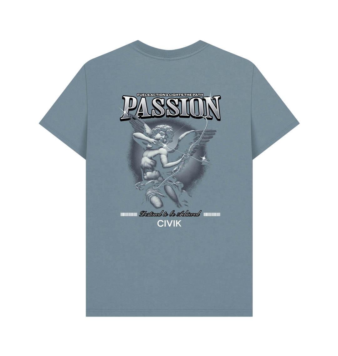 Stone Blue Printed T-shirt