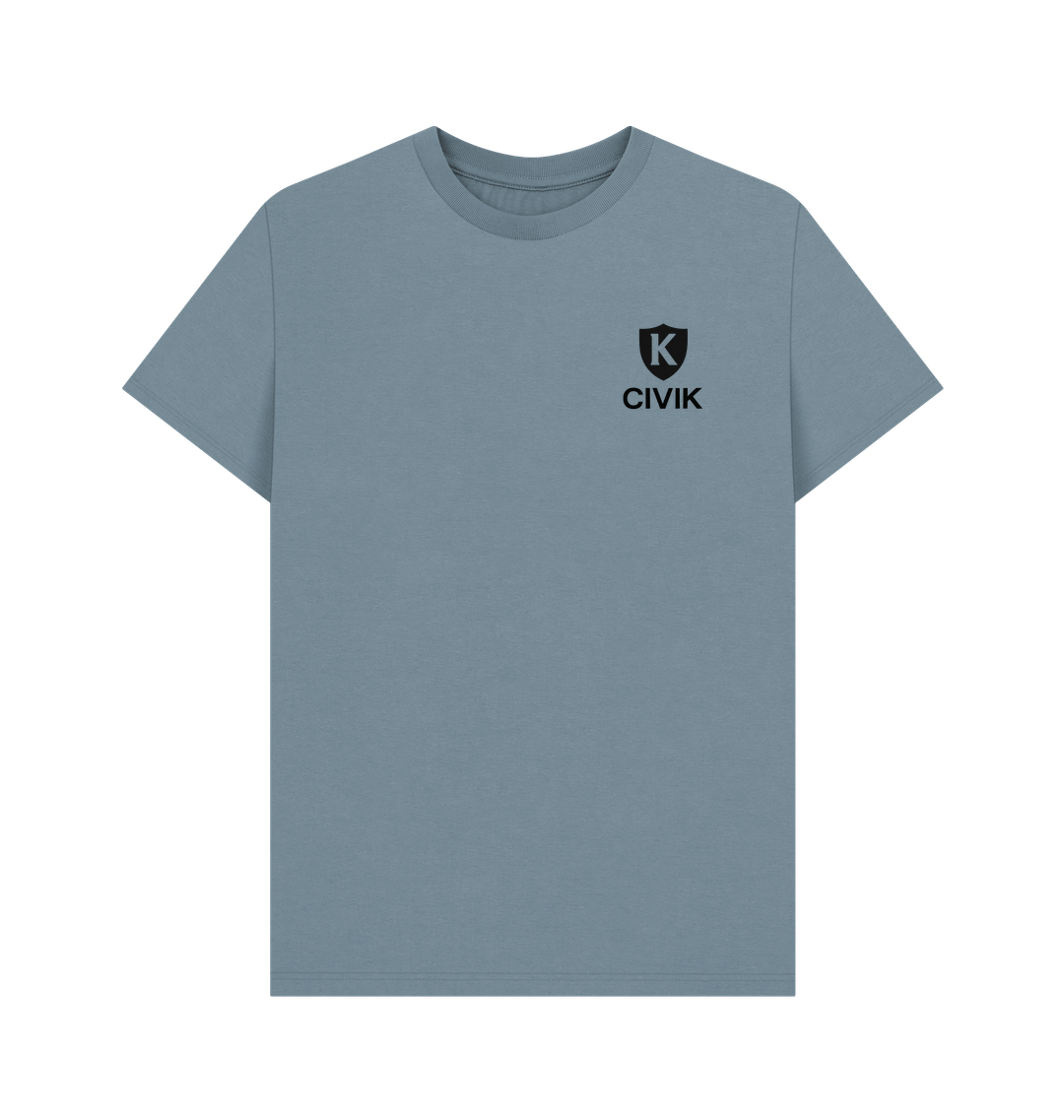 Stone Blue Printed T-shirt