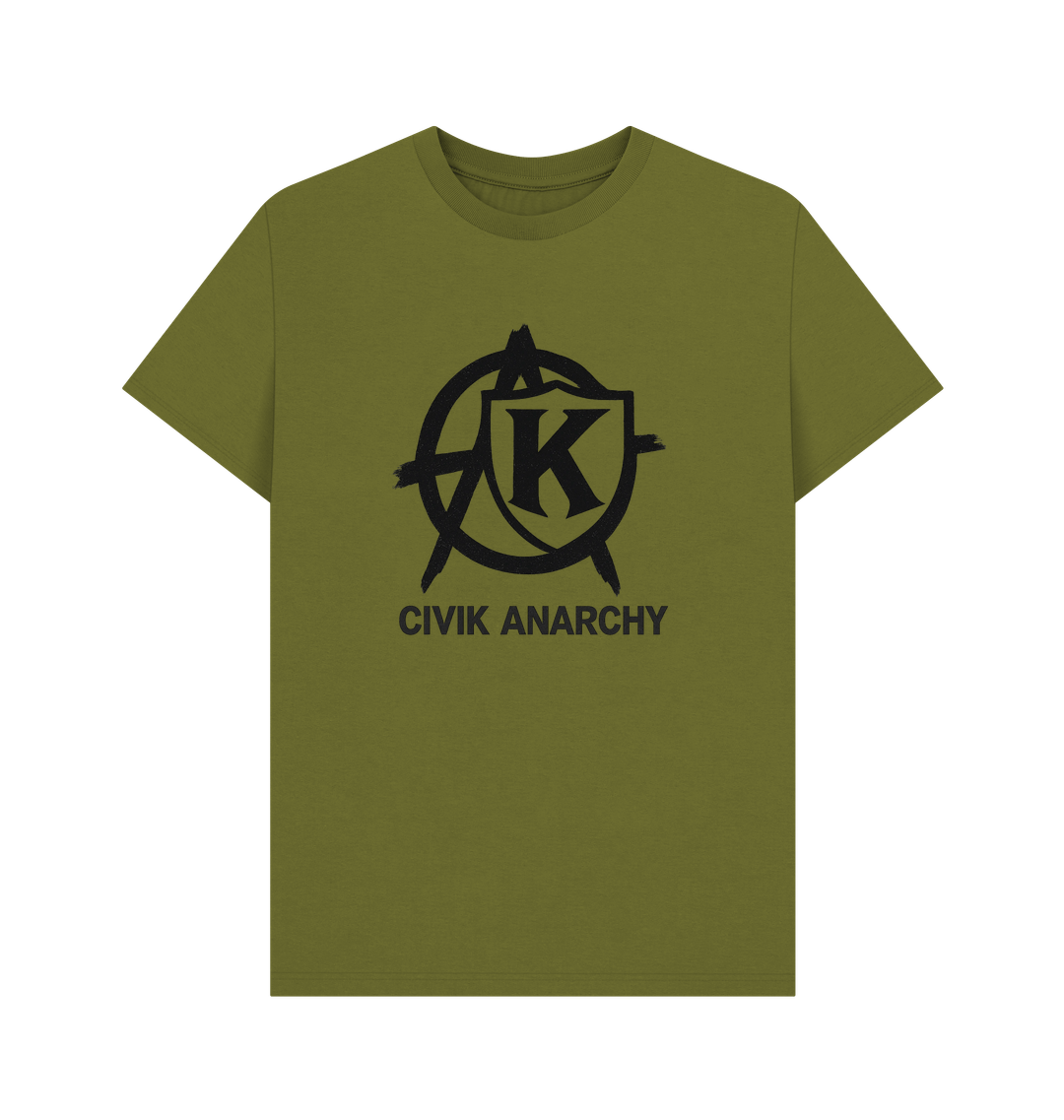 Moss Green Printed T-shirt