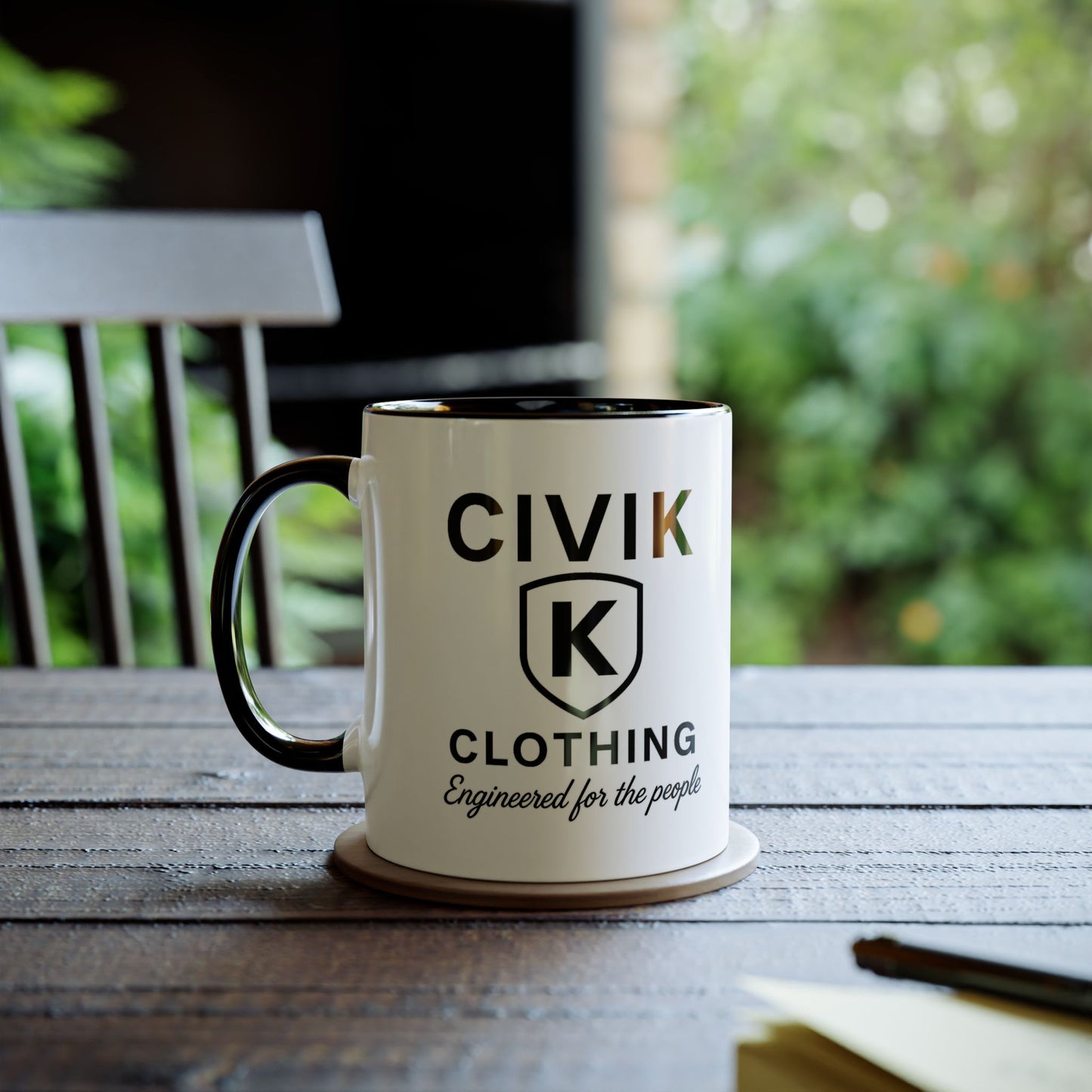 CIVIK Spirit Coffee Mug, Unique Two-Tone Mug, Gift for Coffee Lovers, Chasing Dreams