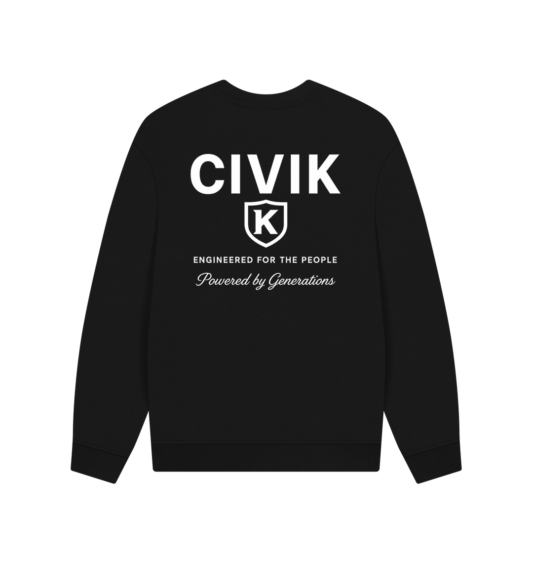Black Printed Sweater