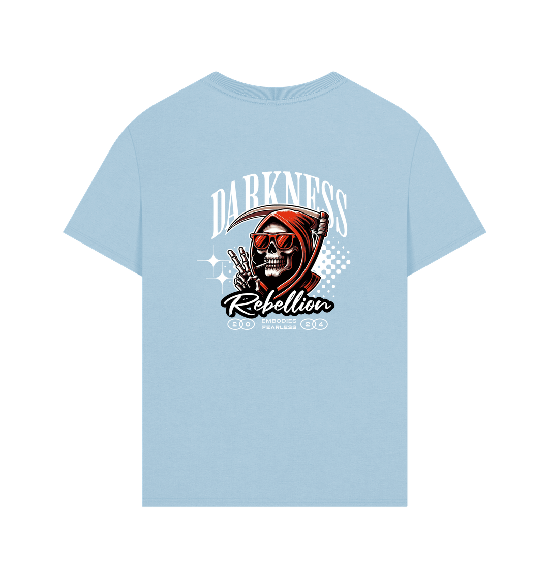 Milky Blue Printed T-shirt
