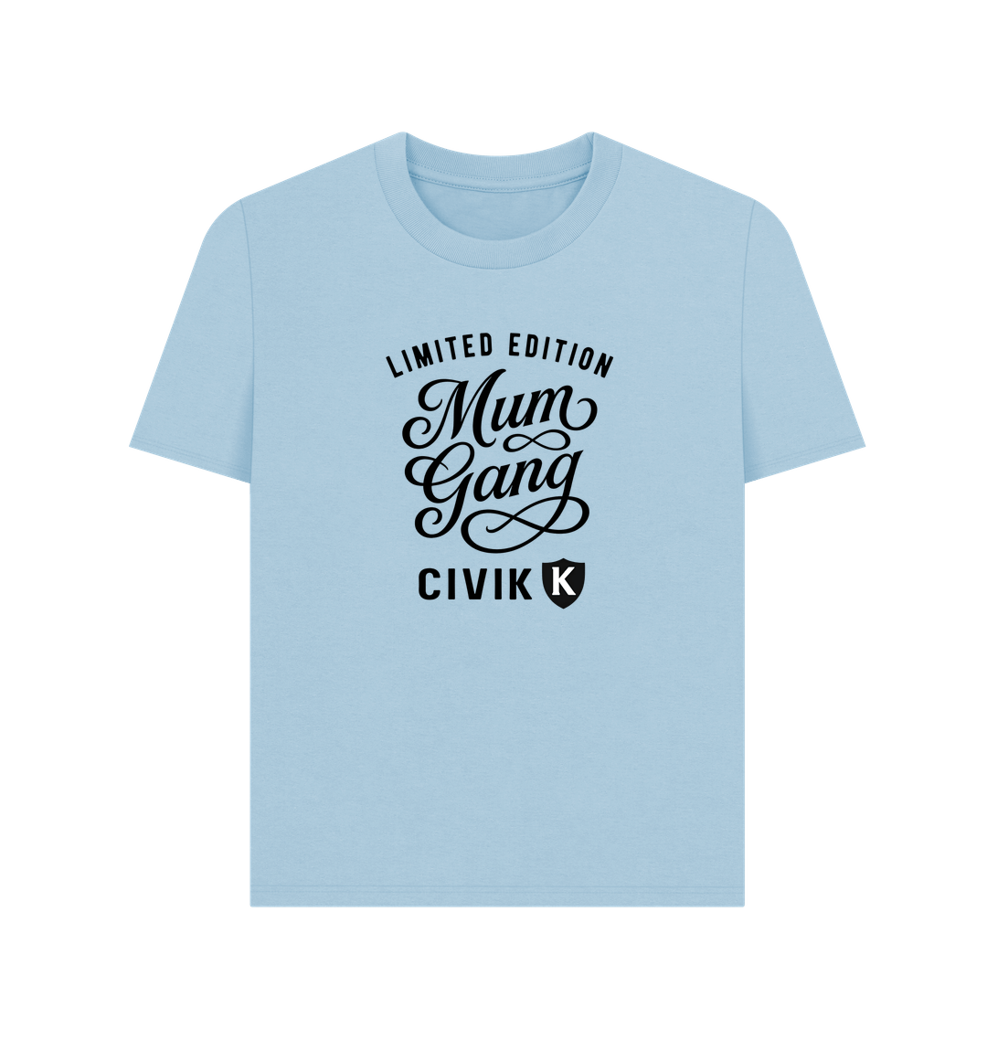 Milky Blue Printed T-shirt