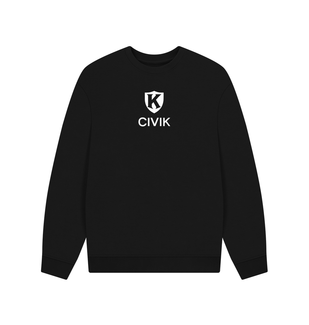Black Printed Sweater