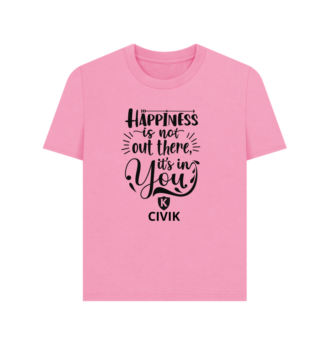 Rose Pink Printed T-shirt