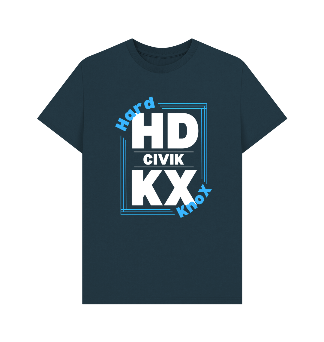 Denim Blue Printed T-shirt Front