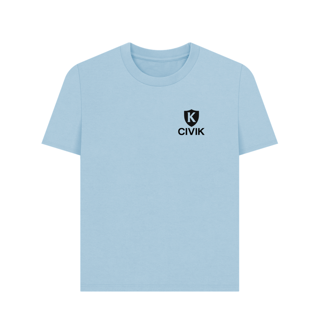 Milky Blue Printed T-shirt