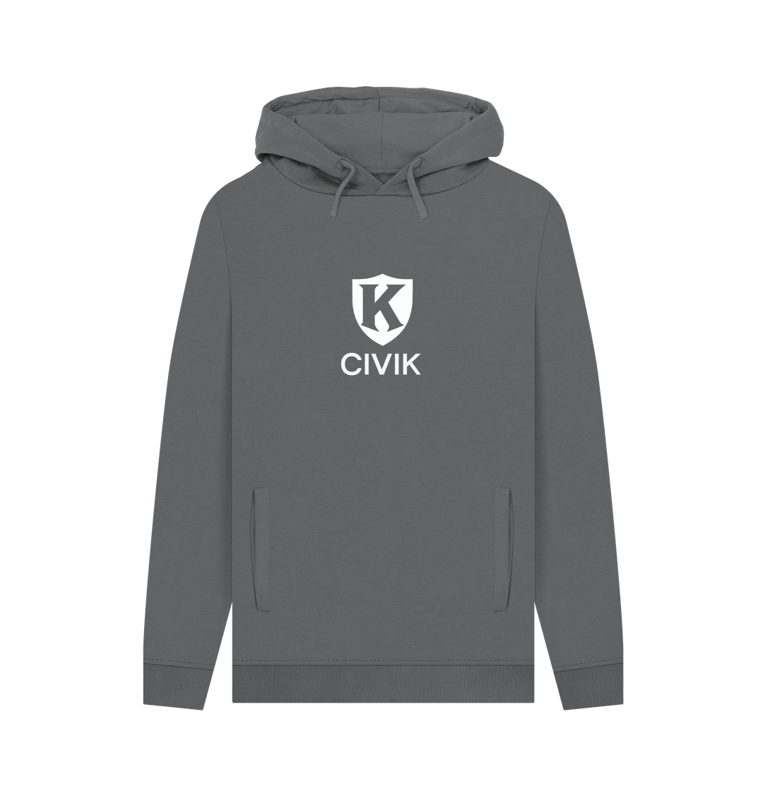 Slate Grey Printed Hoody