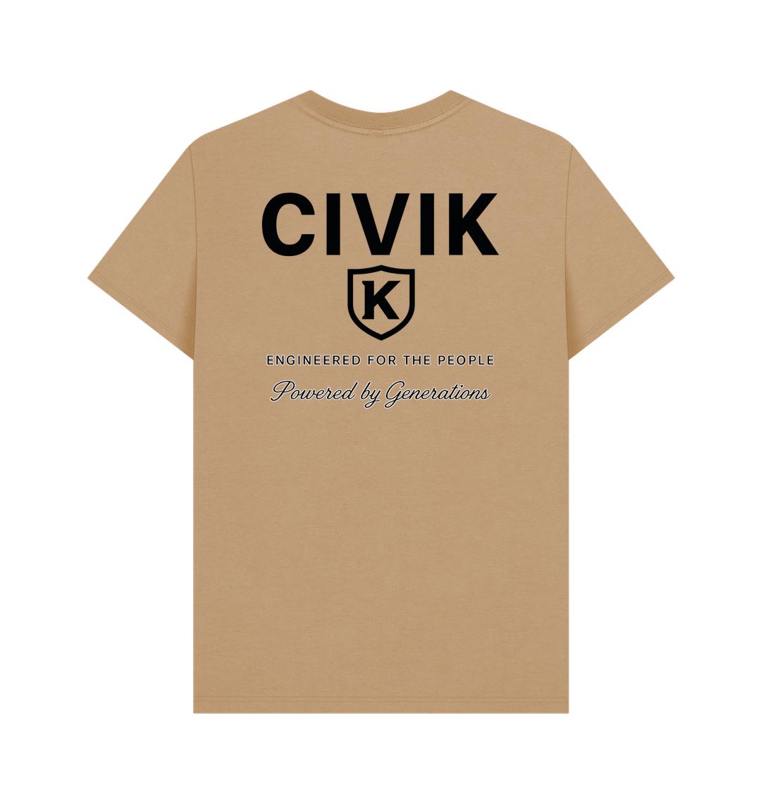 Sand Printed T-shirt Back