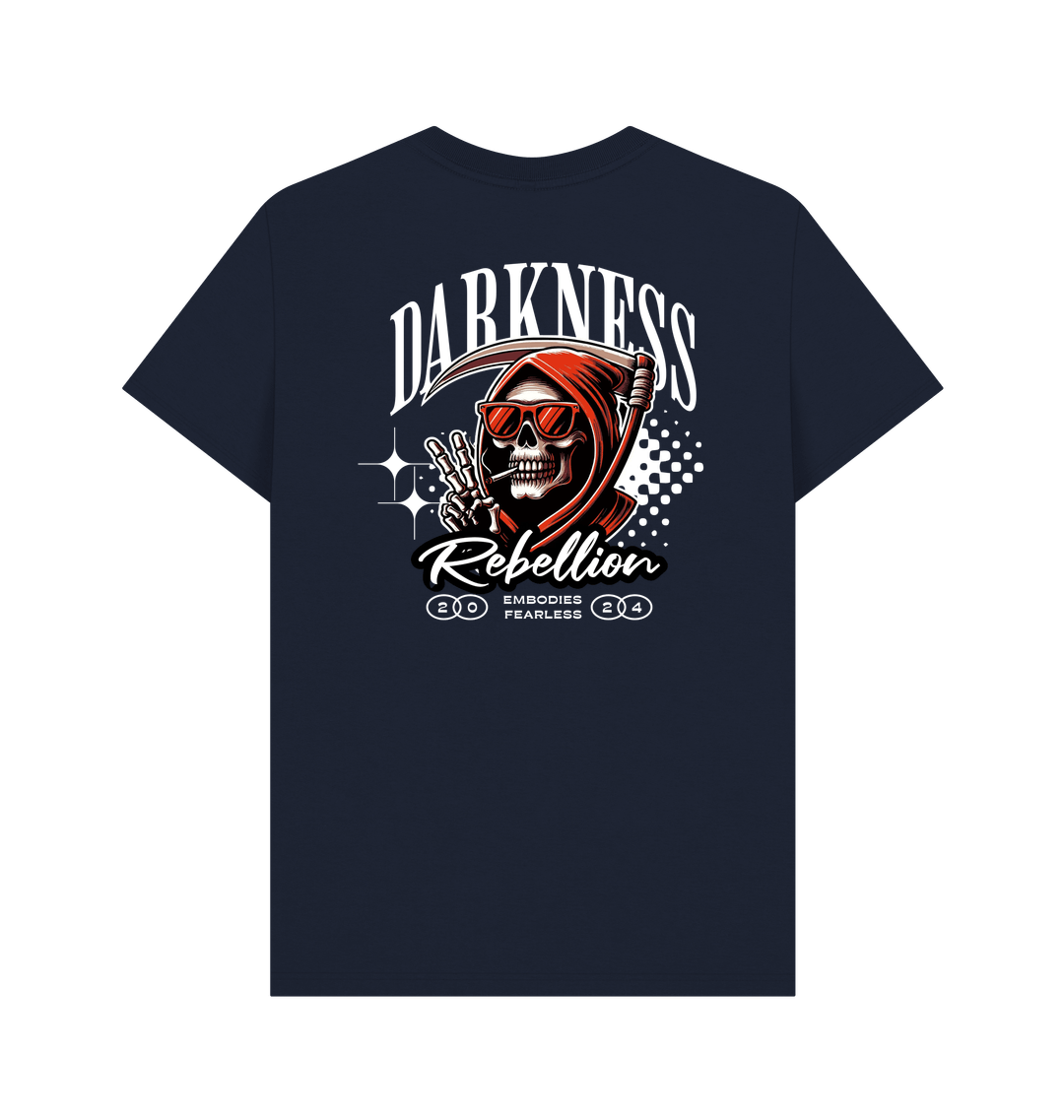 Navy Blue Printed T-shirt