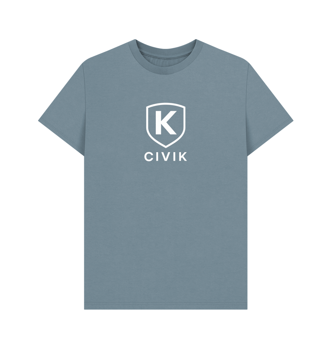 Stone Blue Printed T-shirt