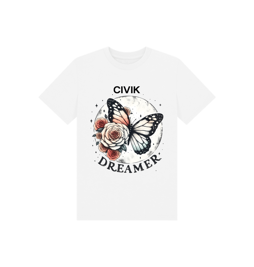White Printed Kids T-Shirt