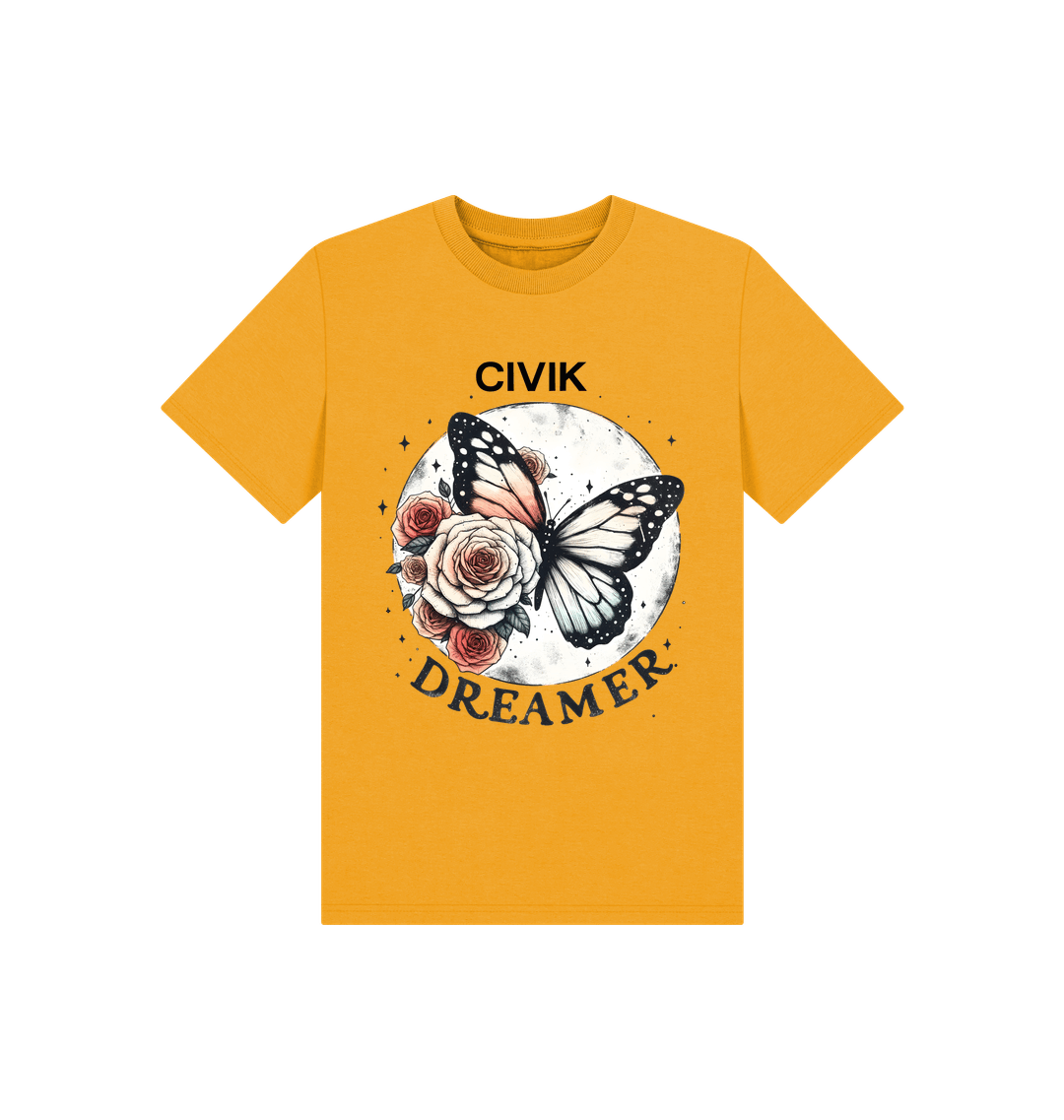 Mustard Printed Kids T-Shirt