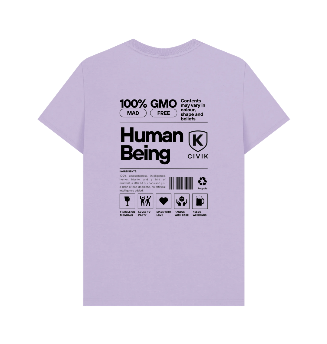 Lilac Printed T-shirt Back