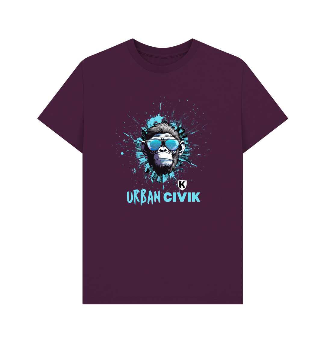 Purple Printed T-shirt