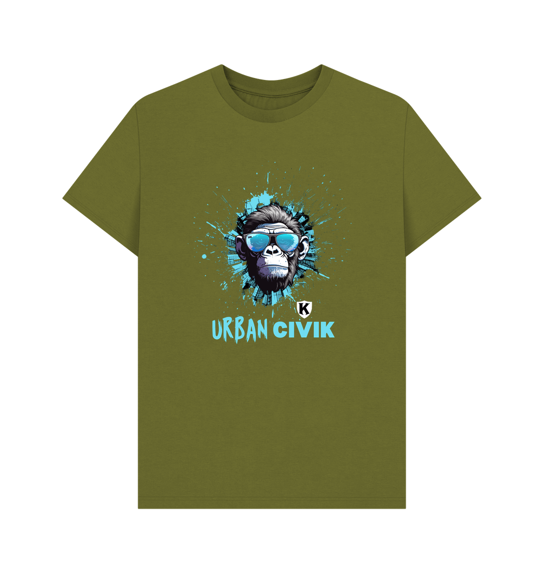 Moss Green Printed T-shirt