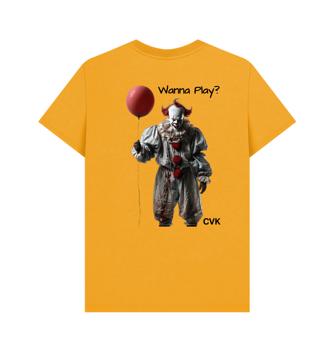 Mustard Printed T-shirt Back