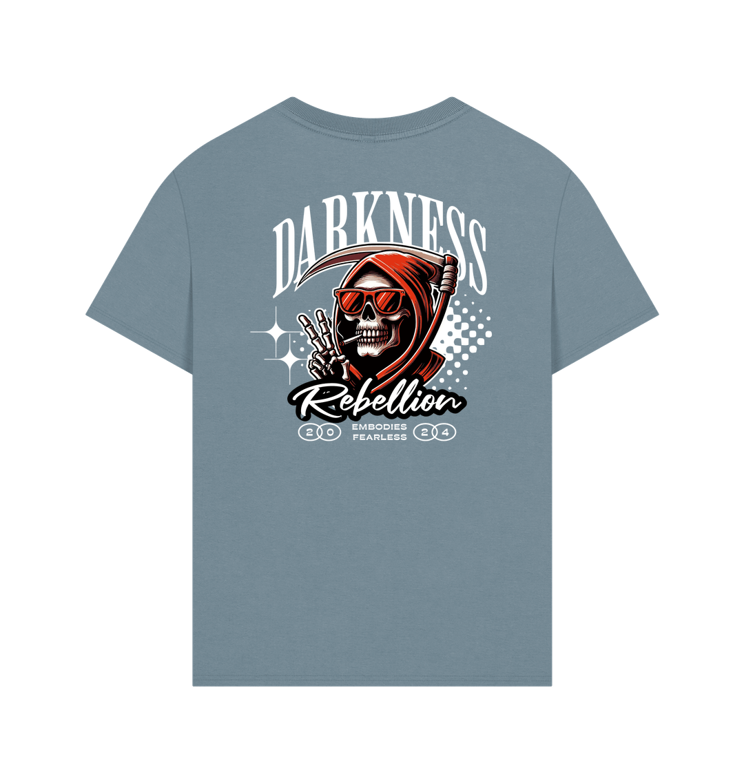 Stone Blue Printed T-shirt