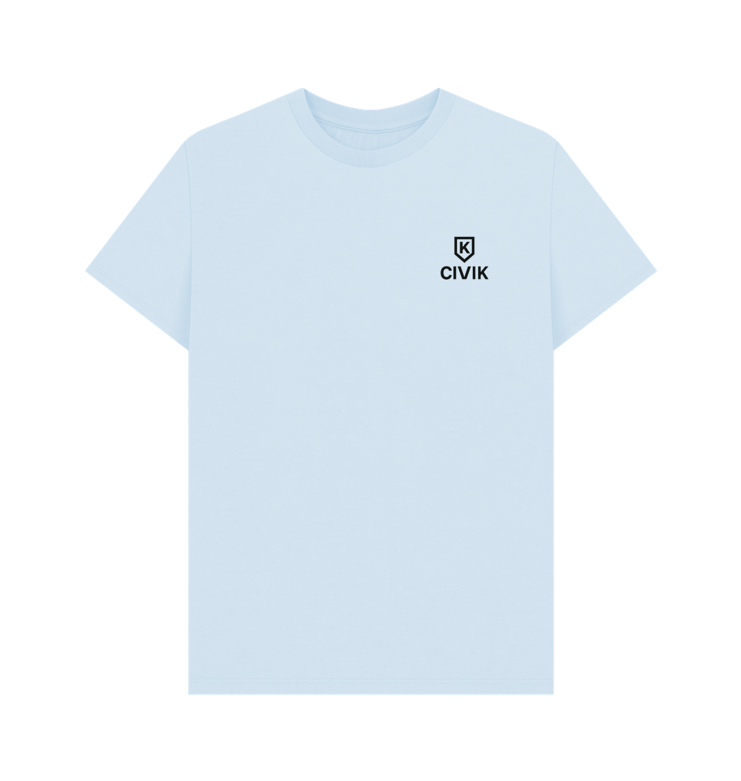 Sky Blue Printed T-shirt