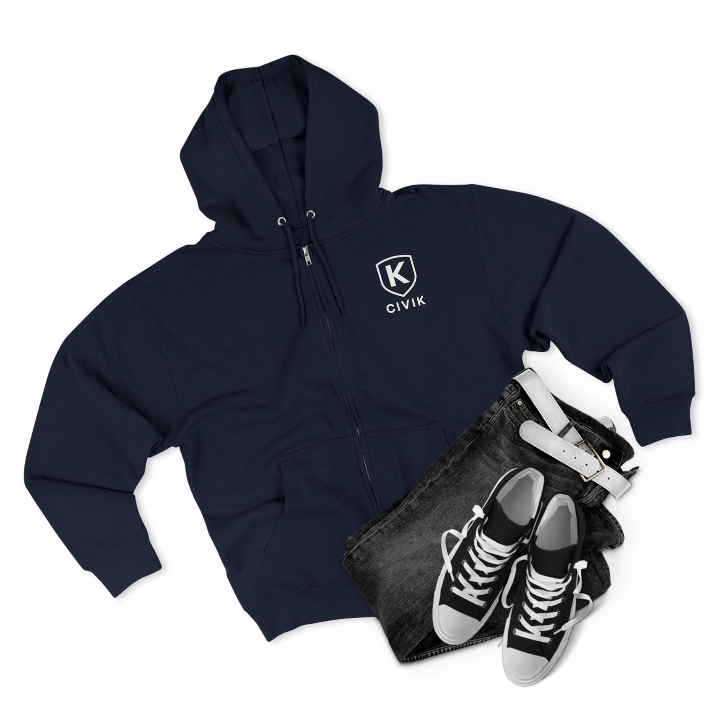 Unisex Zip Hoodie - Powered By Generations Zip up Hoody