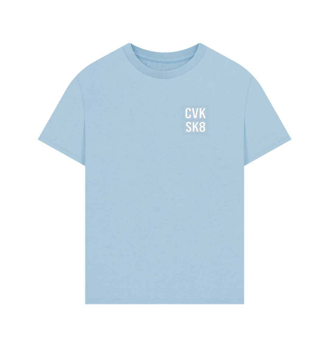 Milky Blue Printed T-shirt