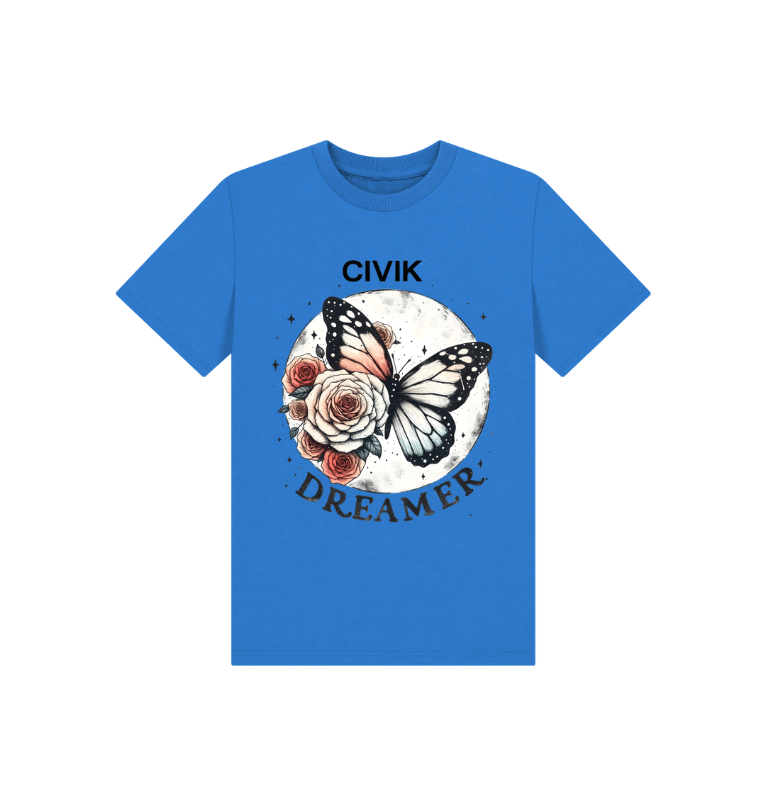 Bright Blue Printed Kids T-Shirt